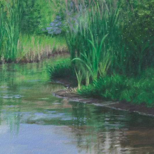 Evergreen Pond 12x12"