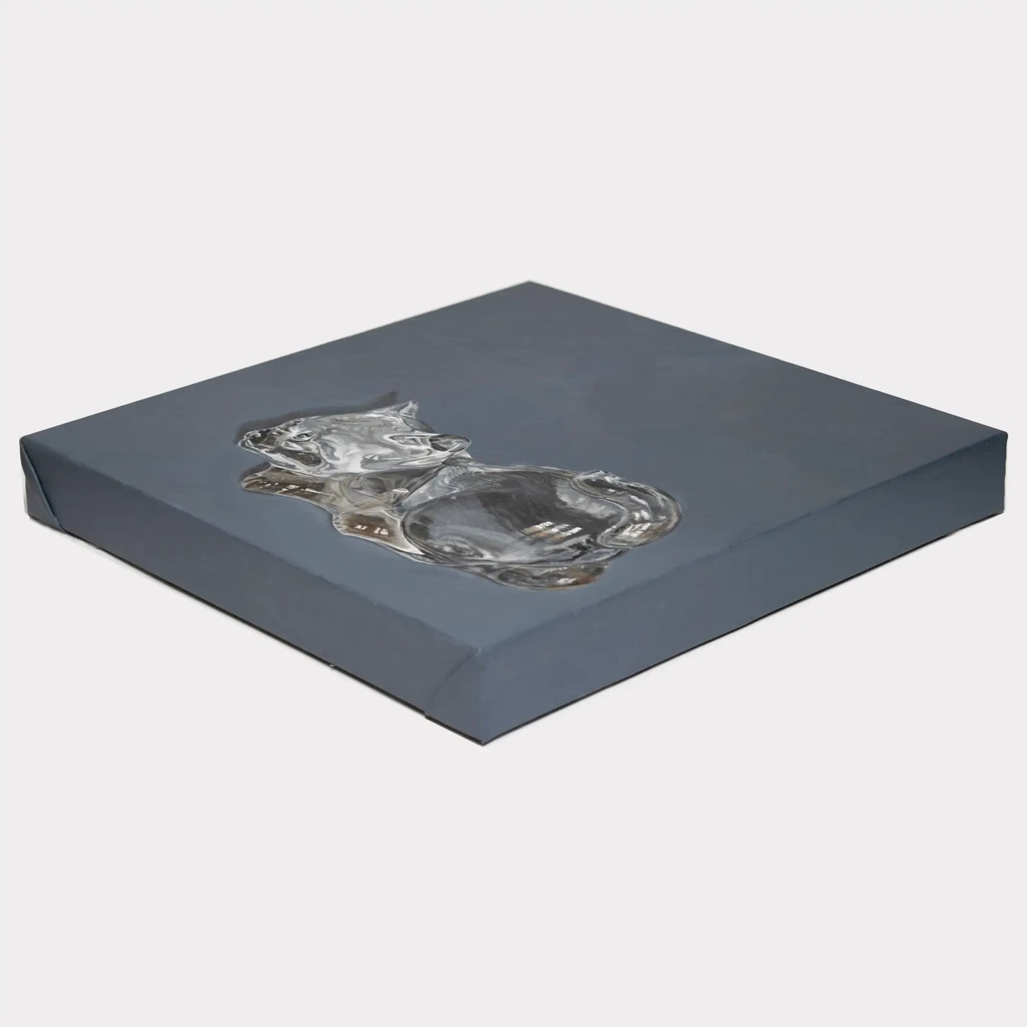 Window Kitten 12x12 Oil on Canvas