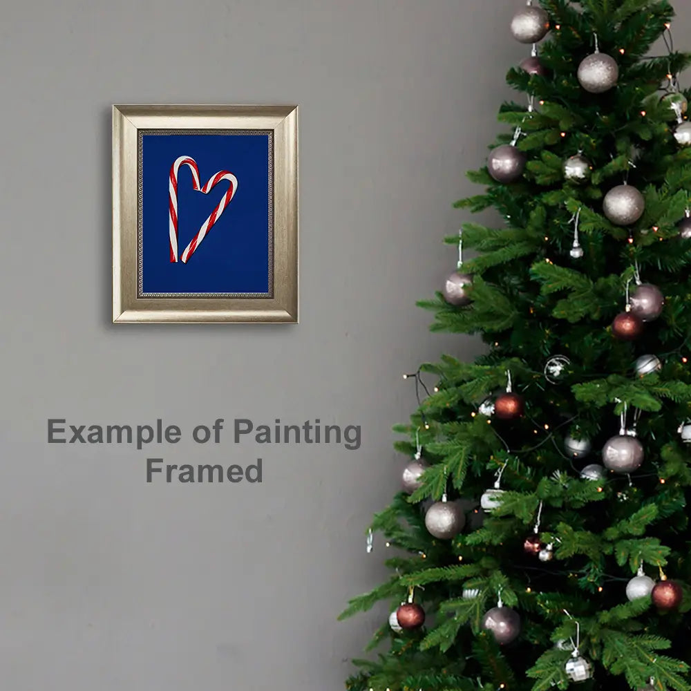 Candy Cane Heart 10x8"