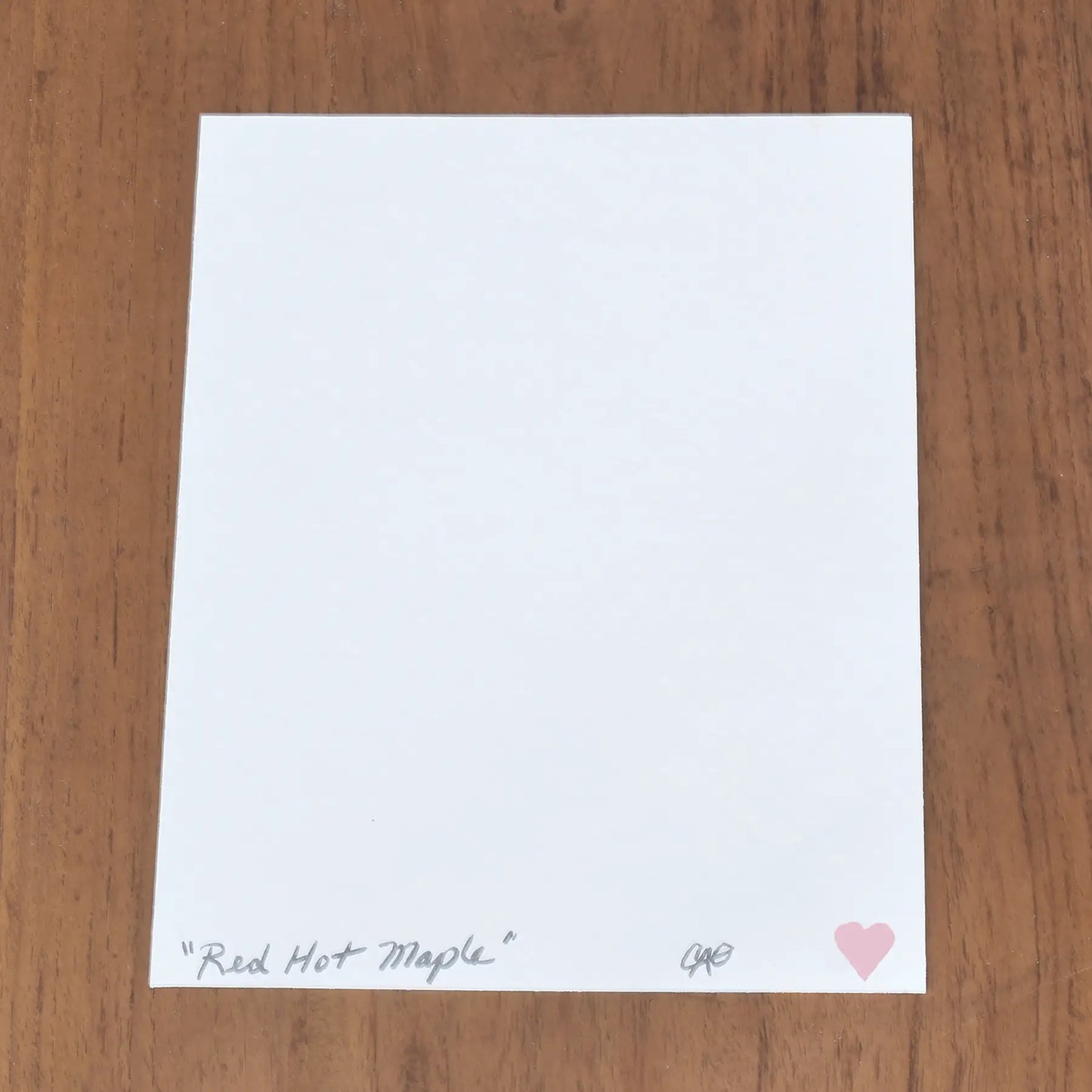 Red Hot Maple 6x7.5"