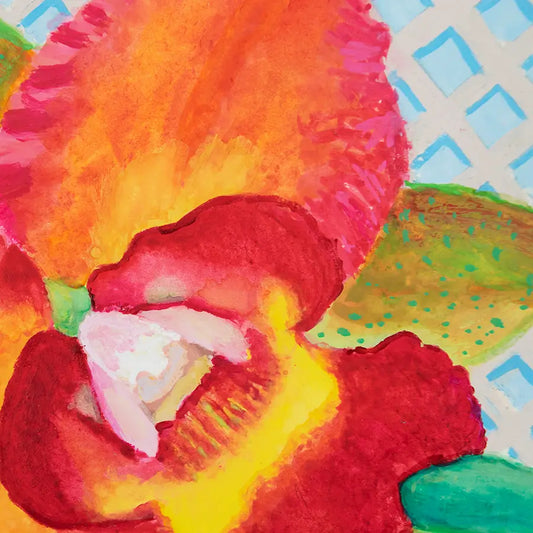 Charmed Cattleya Sheila Orchid 5x8"