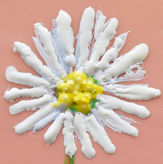 My Three Daisies 8x8"