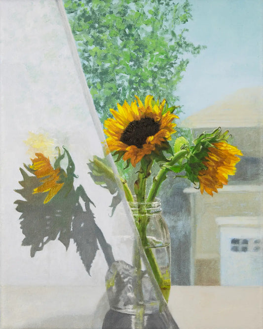 Sunflowers and Shadows - Fine Art Print