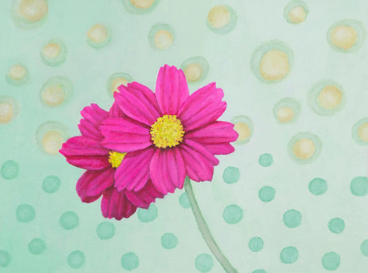 Pink Cosmos Daisies - Fine Art Print