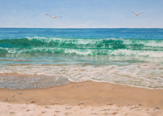 Two Waves on a Roll - Fine Art Print