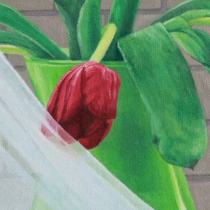 Tulips at Noon 12x12"