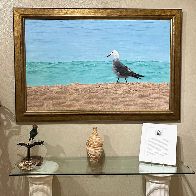 Sand, Sea and Heermann's Gull 30x48"