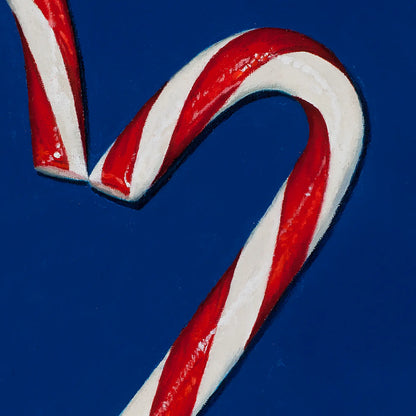 Candy Cane Heart 10x8"