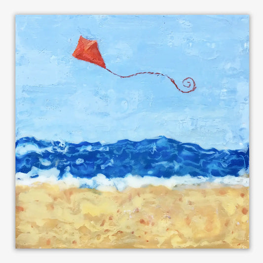 Orange Kite 8x8"