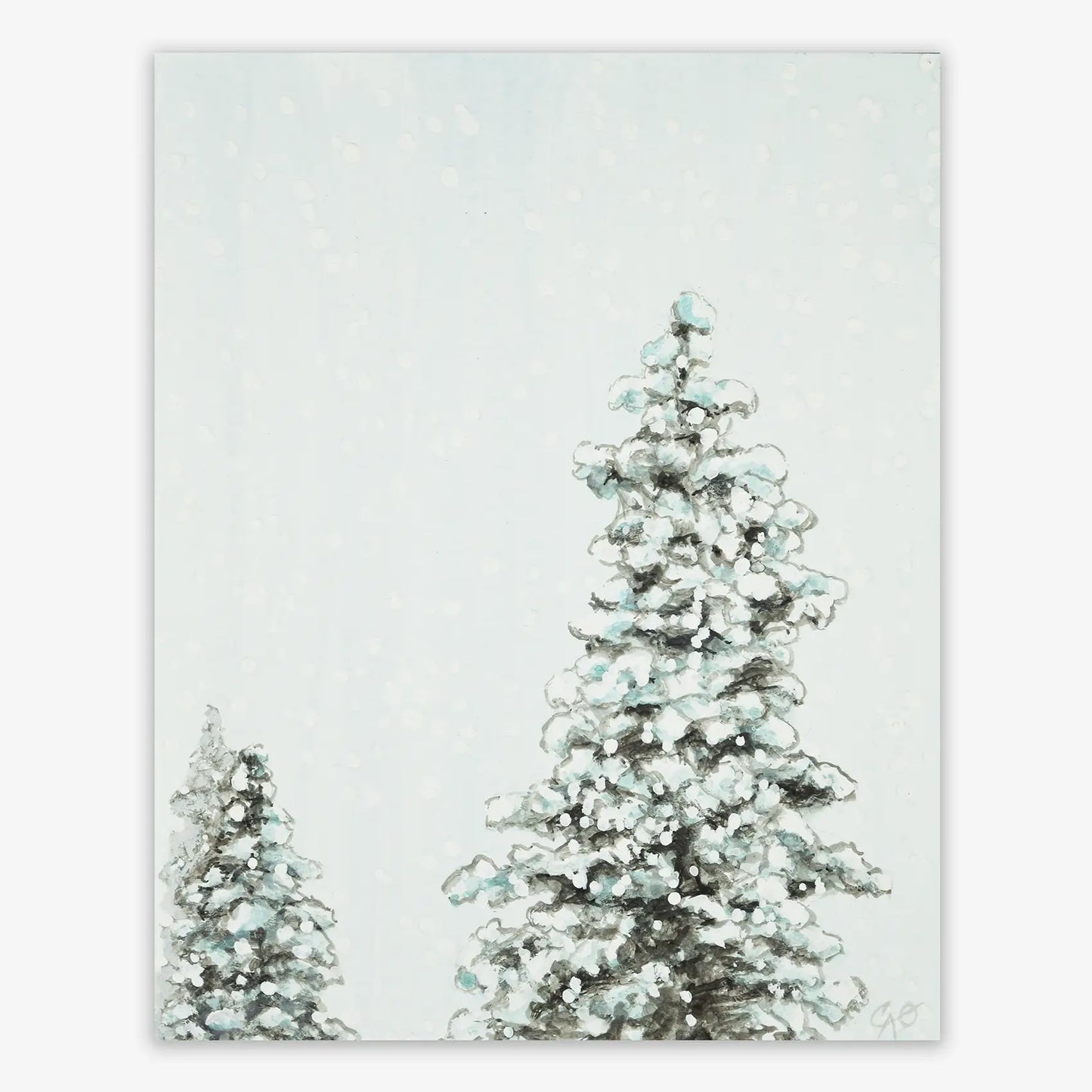 Sweet Snowy Pines 6x7.5"