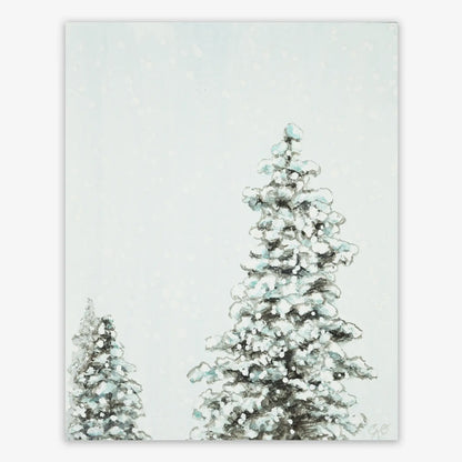 Sweet Snowy Pines 6x7.5"