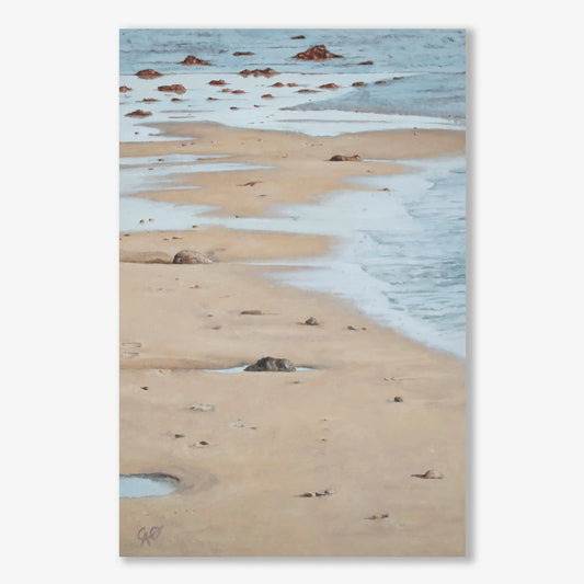 Low Tide at Malibu Lagoon 12x8"