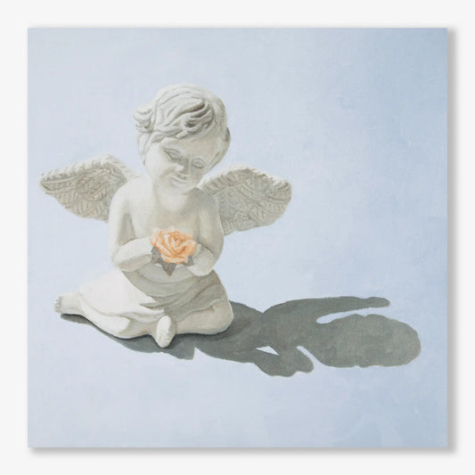 Angelic Light with Rose I, 8x8"
