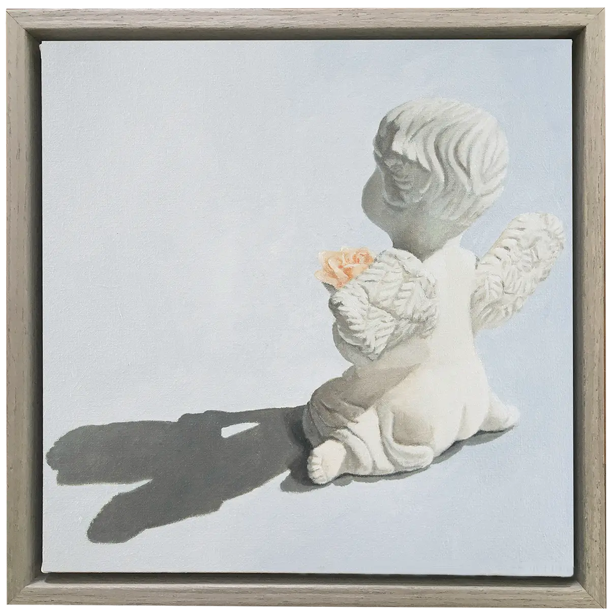 Angelic Light with Rose II, 8x8"