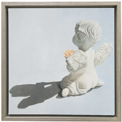 Angelic Light with Rose II, 8x8"