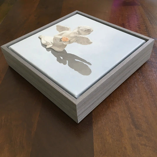 Angelic Light with Rose I, 8x8"