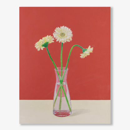 Three Gerberas and a Vase 18x14"