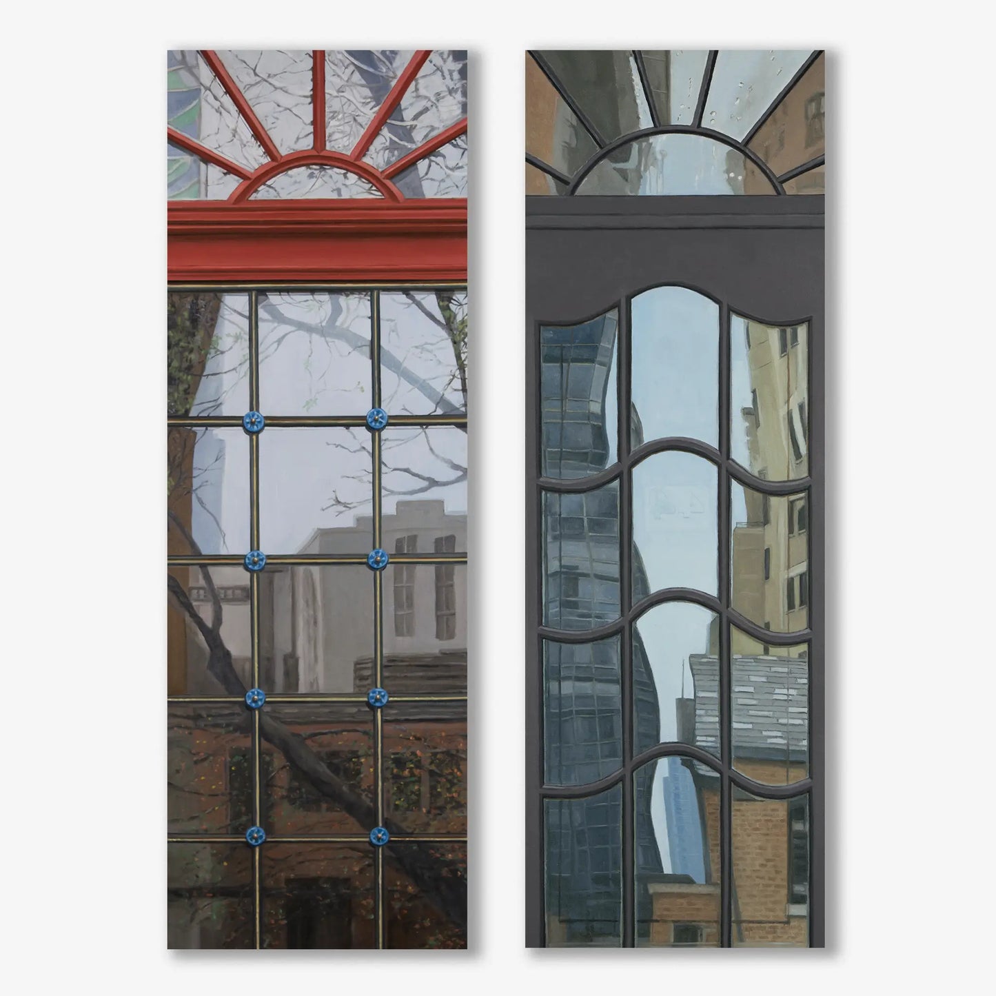 Chicago Gold Coast Architectural Doorway Diptych