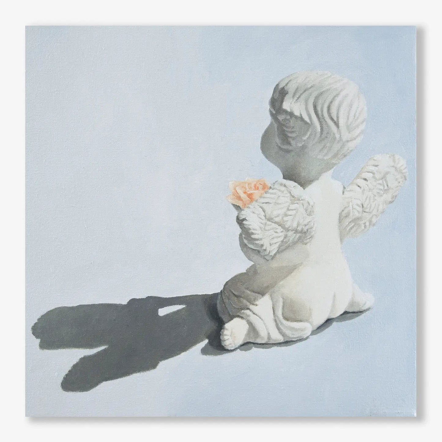 Angelic Light with Rose II, 8x8"