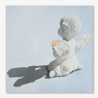 Angelic Light with Rose II, 8x8"