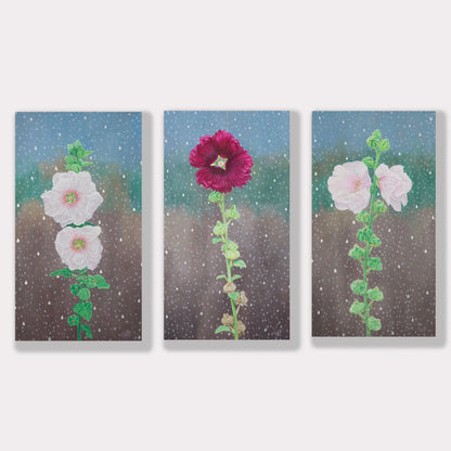 Hollyhock Alcea Rose 18x10"