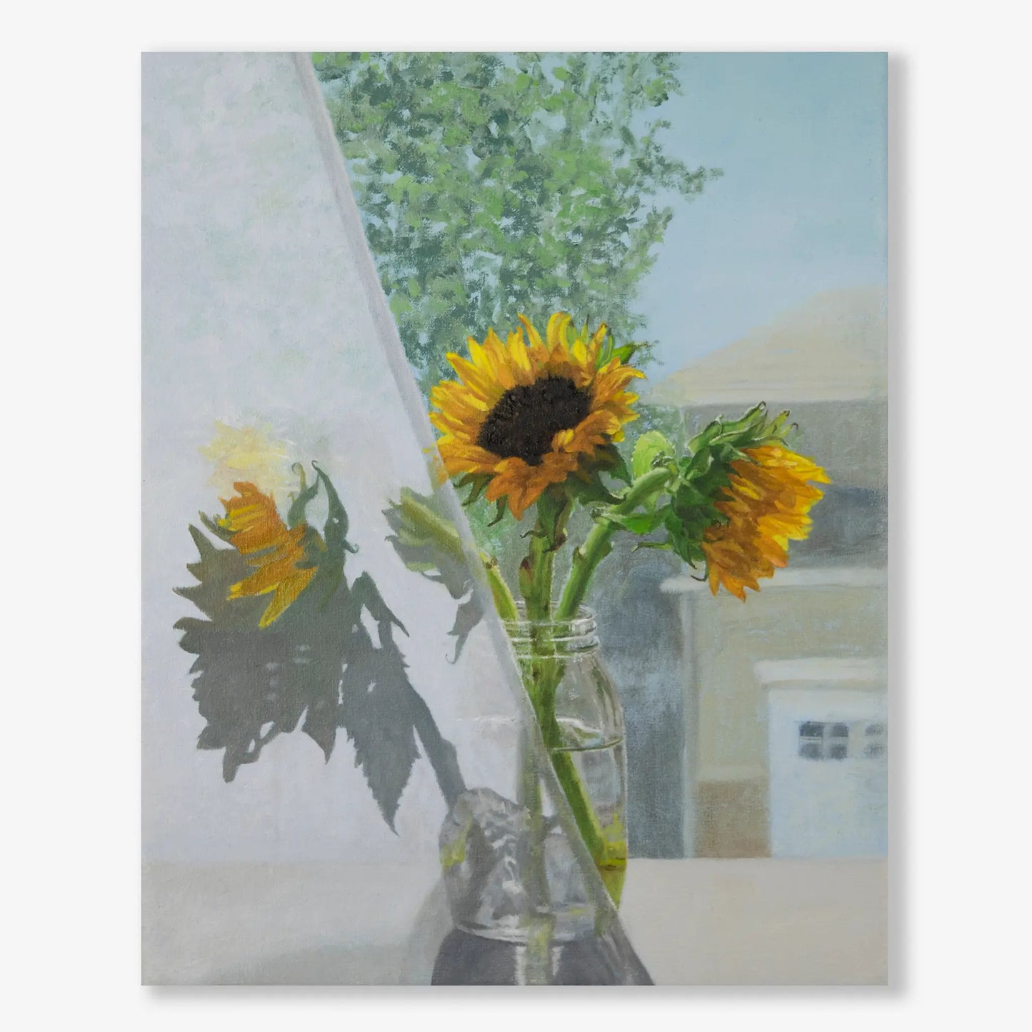 Sunflowers and Shadows 10x8"