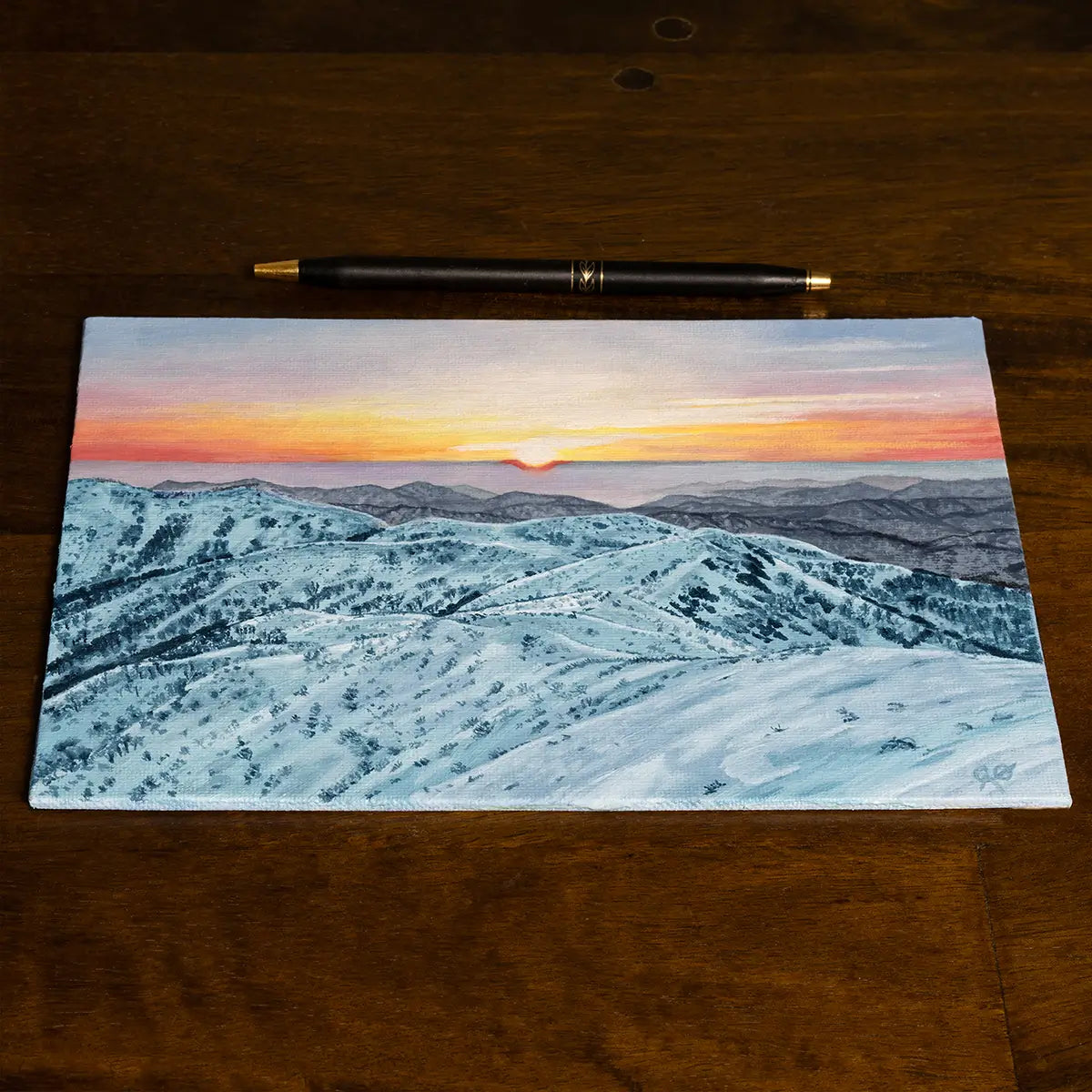 Mountain Sunrise 6x8"