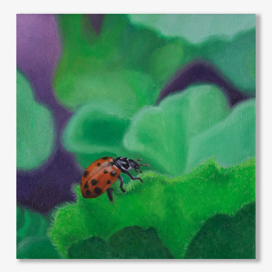 Lady Climbing 6x6"