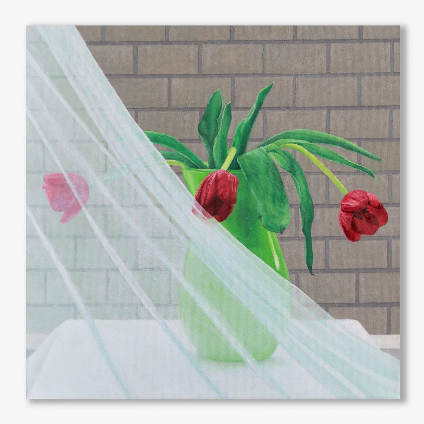 Tulips at Noon 12x12"