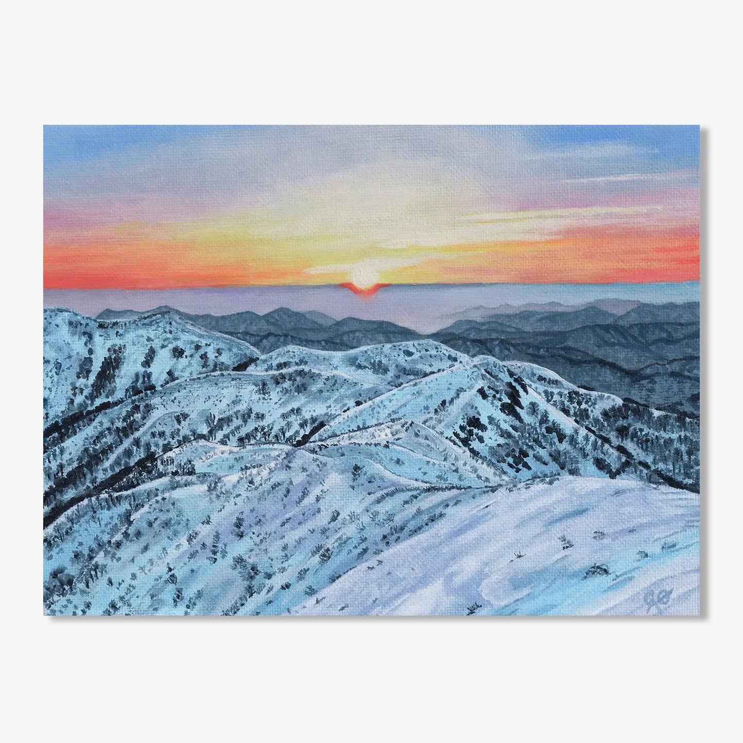 Mountain Sunrise 6x8"