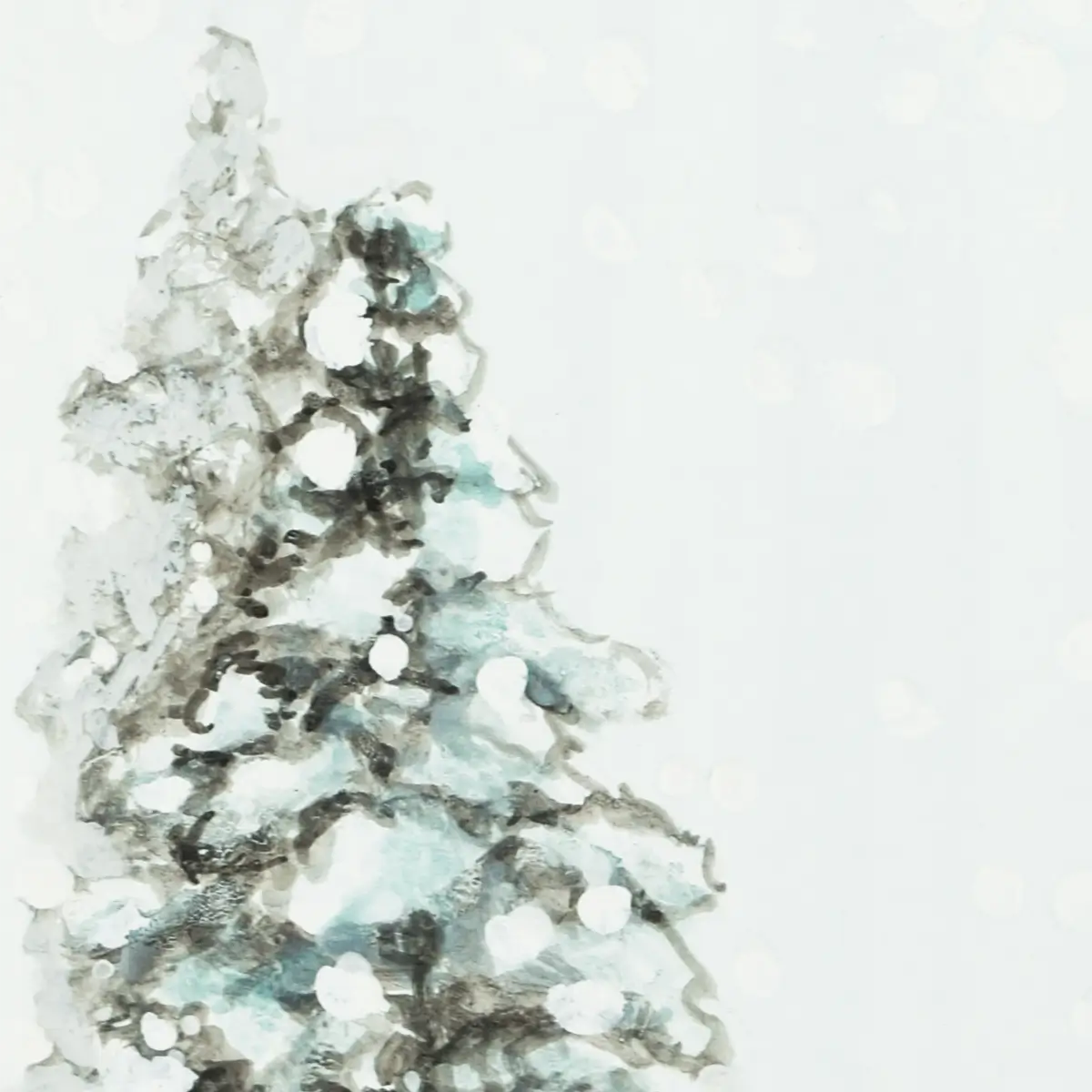 Sweet Snowy Pines 6x7.5"