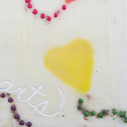 Peace Love Hearts 8x8"