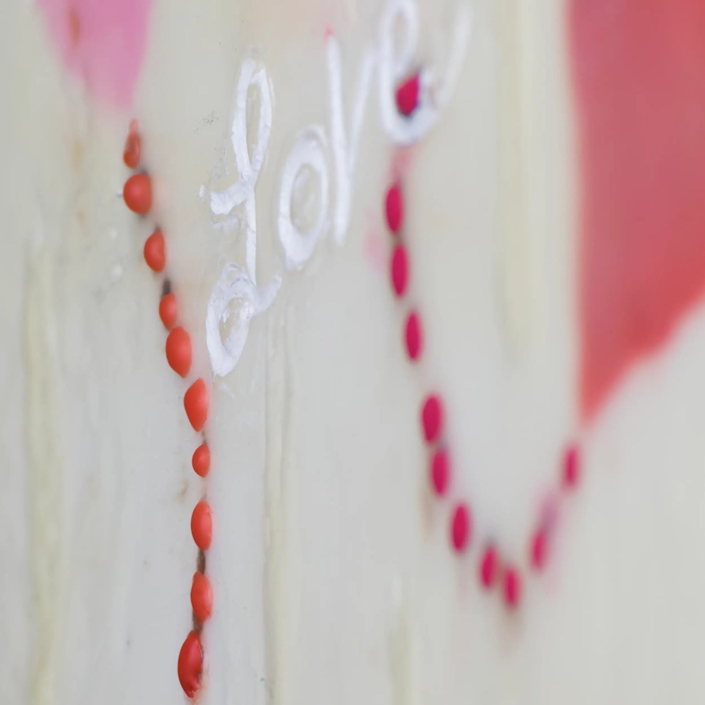 Peace Love Hearts 8x8"