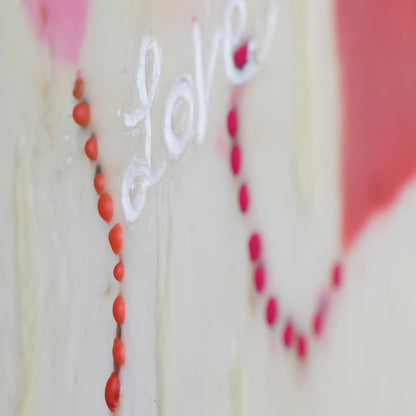 Peace Love Hearts 8x8"