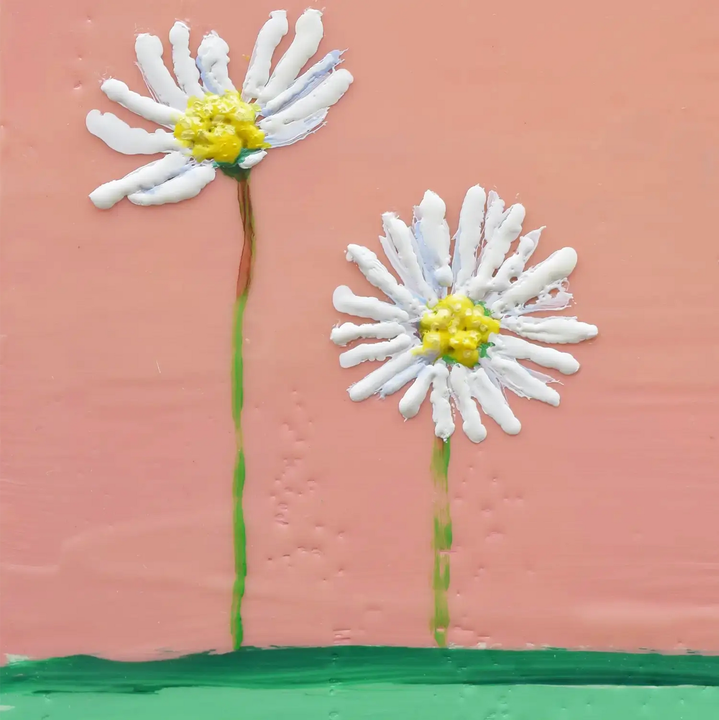 My Three Daisies 8x8"