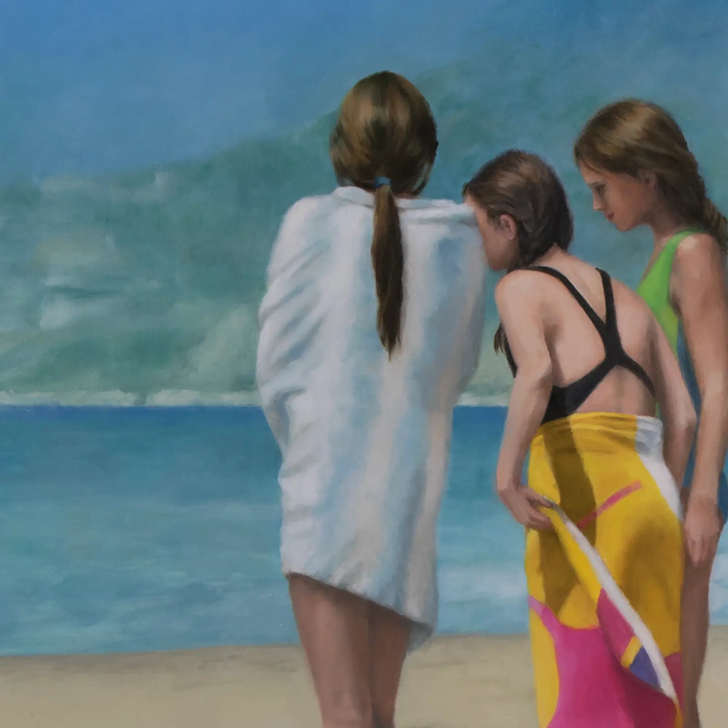 Beach Chat 40x30"