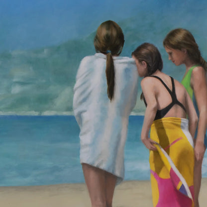 Beach Chat 40x30"