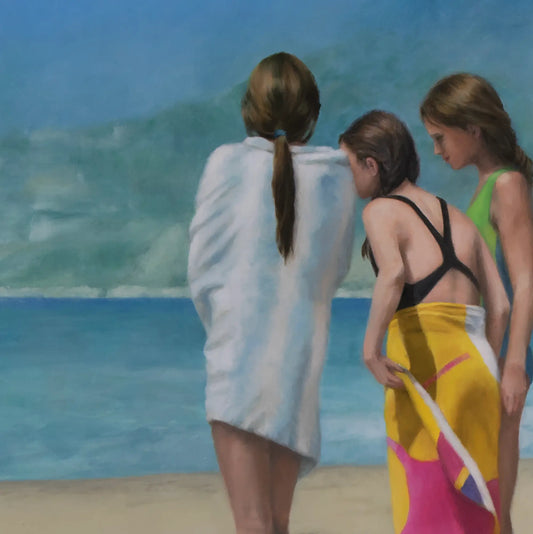 Beach Chat 40x30"