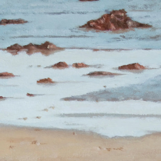 Low Tide at Malibu Lagoon 12x8"