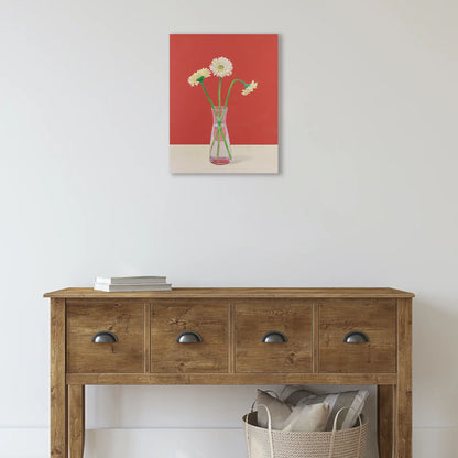 Three Gerberas and a Vase 18x14"