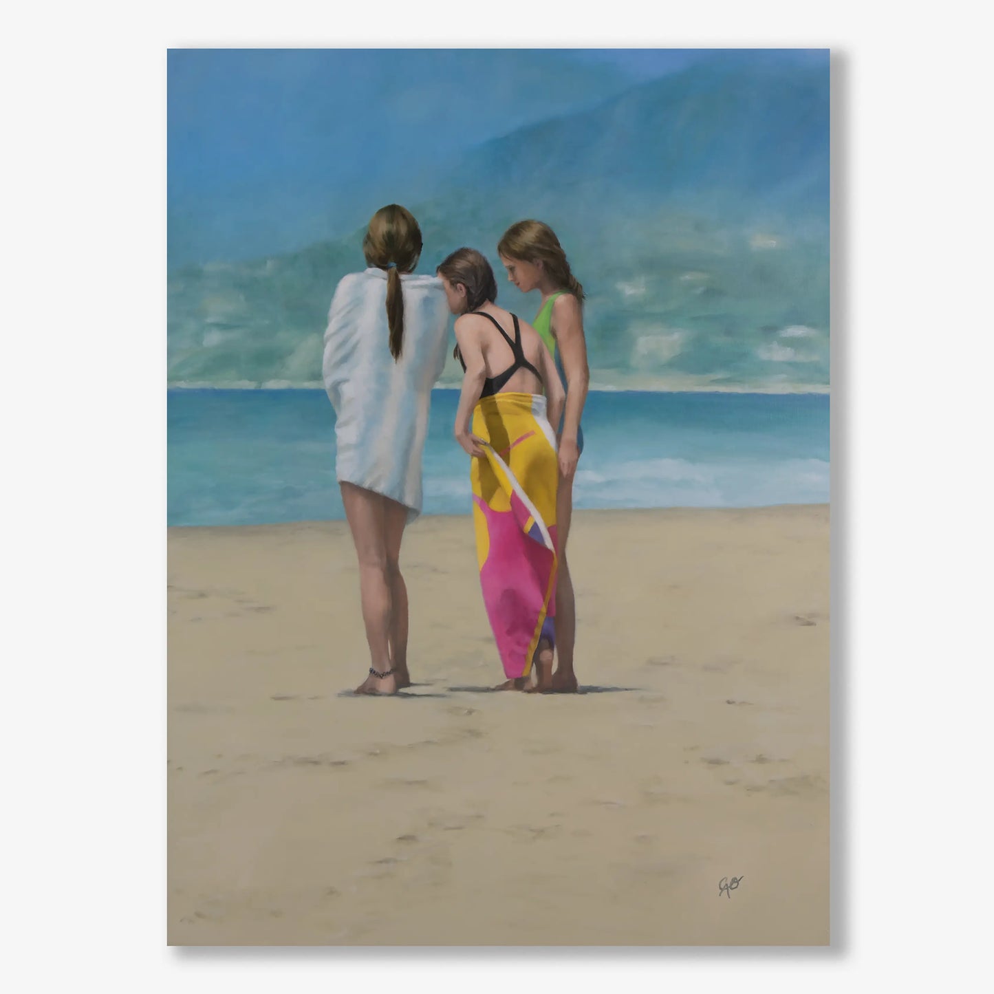 Beach Chat 40x30"