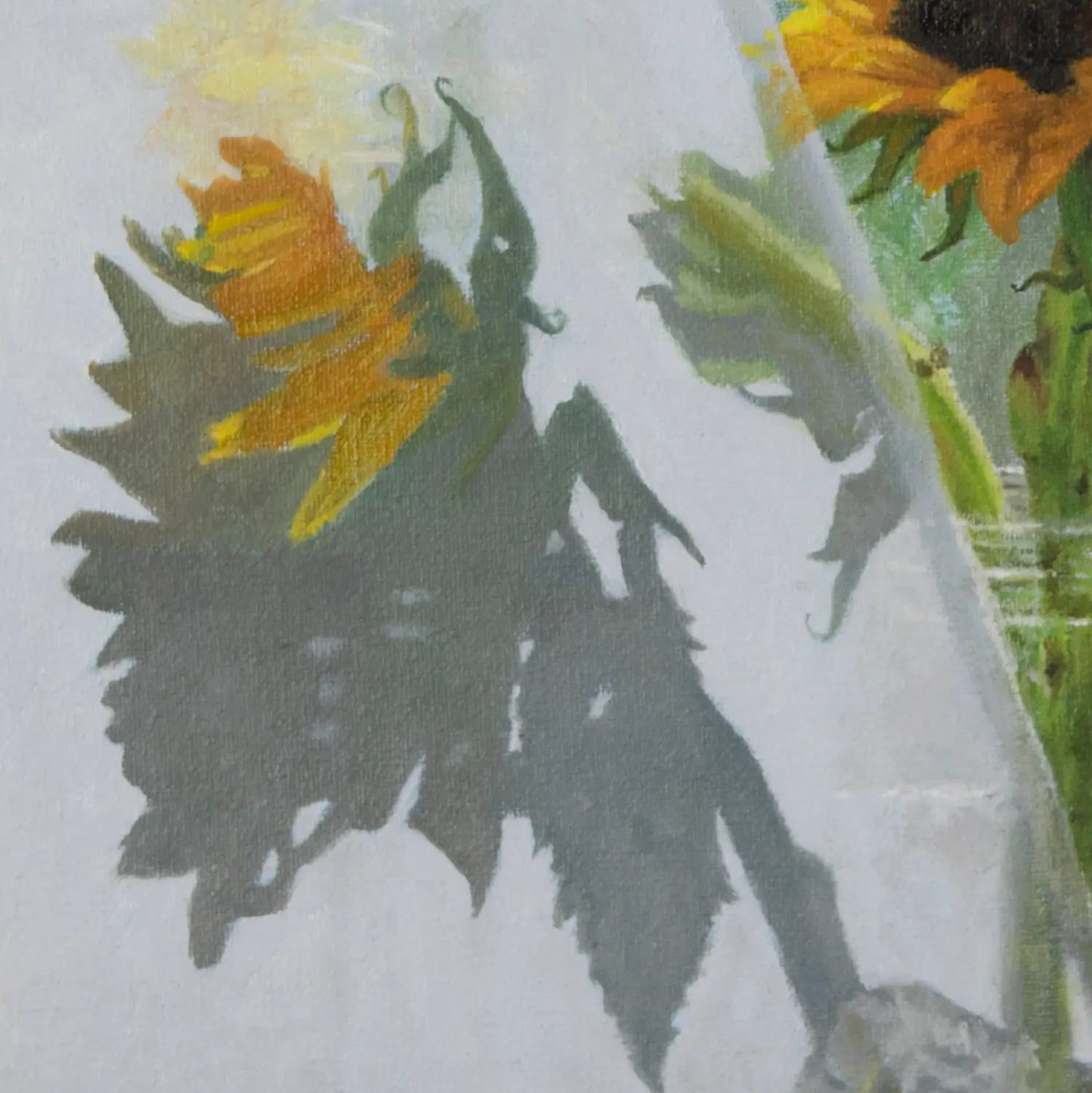 Sunflowers and Shadows 10x8"