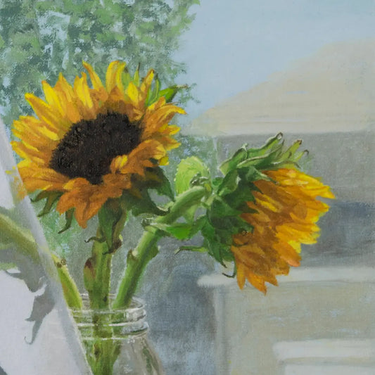 Sunflowers and Shadows 10x8"