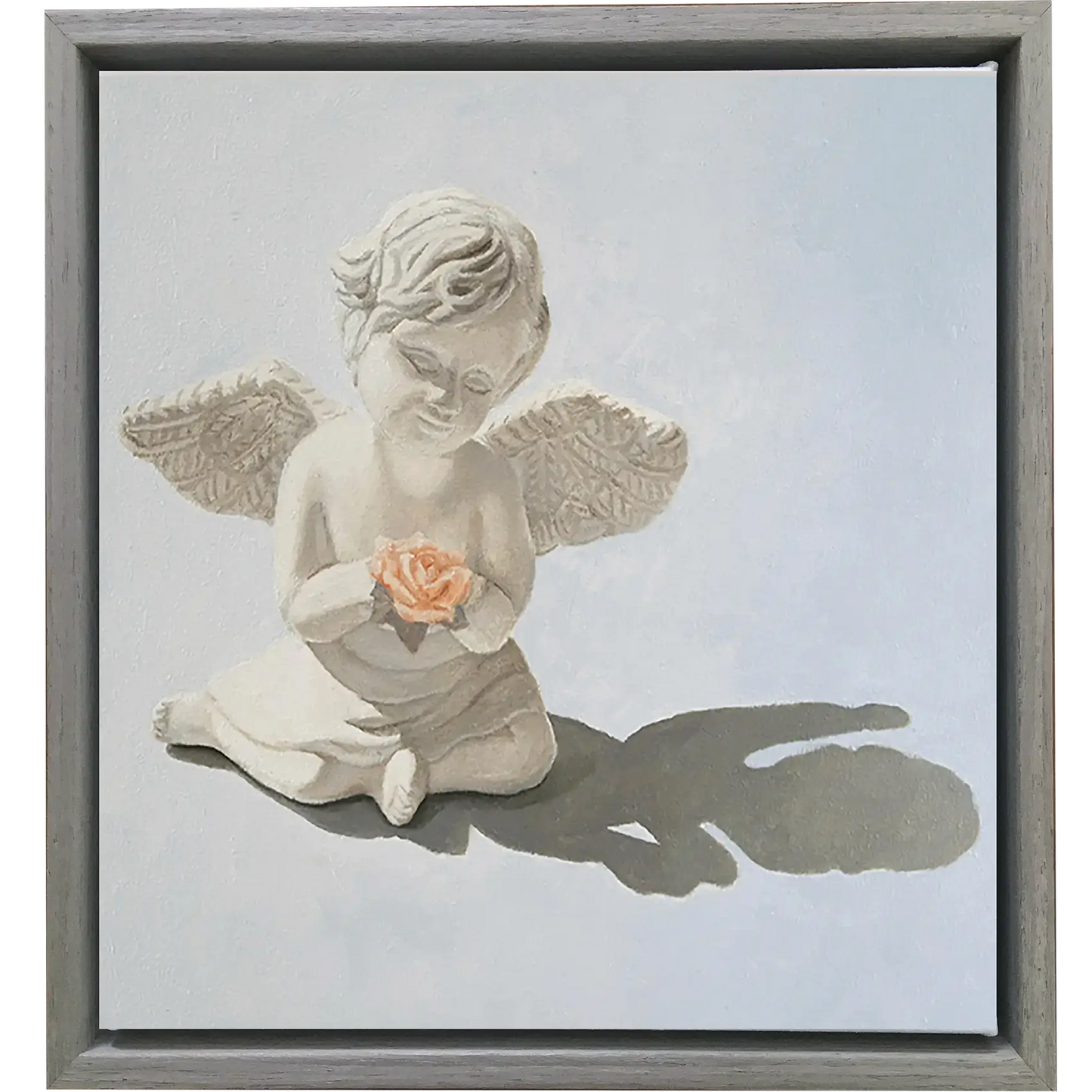 Angelic Light with Rose I, 8x8"