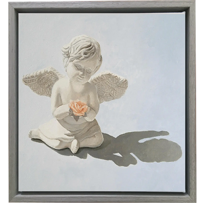 Angelic Light with Rose I, 8x8"