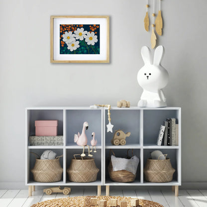 Cosmos Daisies at Night - Fine Art Print