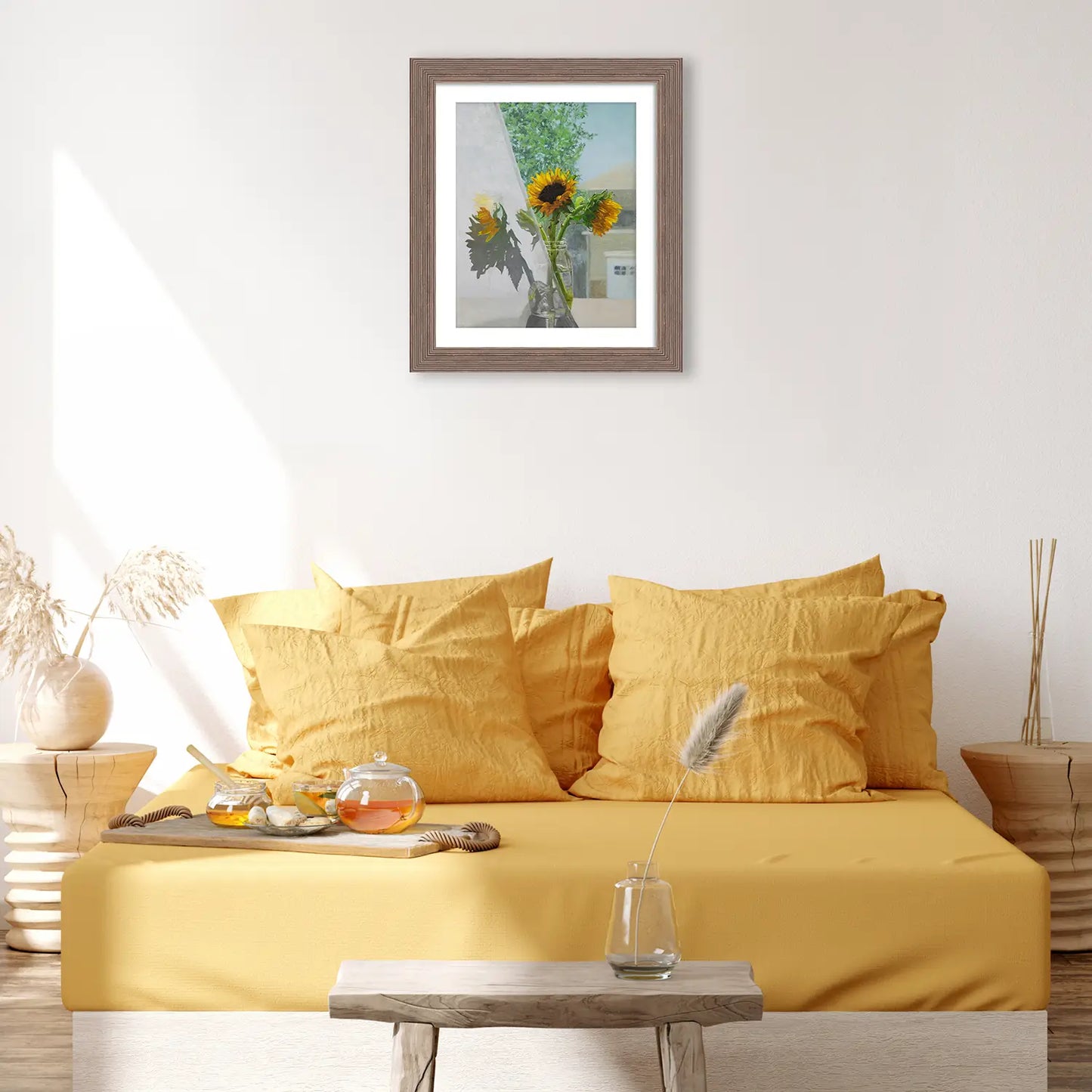 Sunflowers and Shadows - Fine Art Print