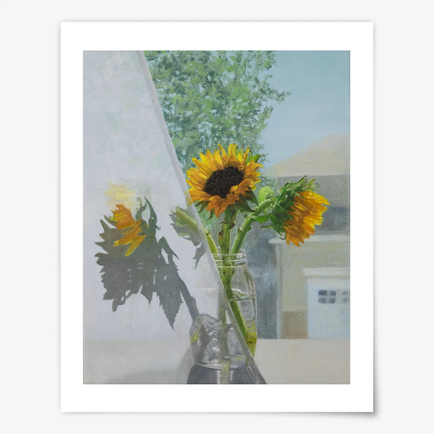 Sunflowers and Shadows - Fine Art Print