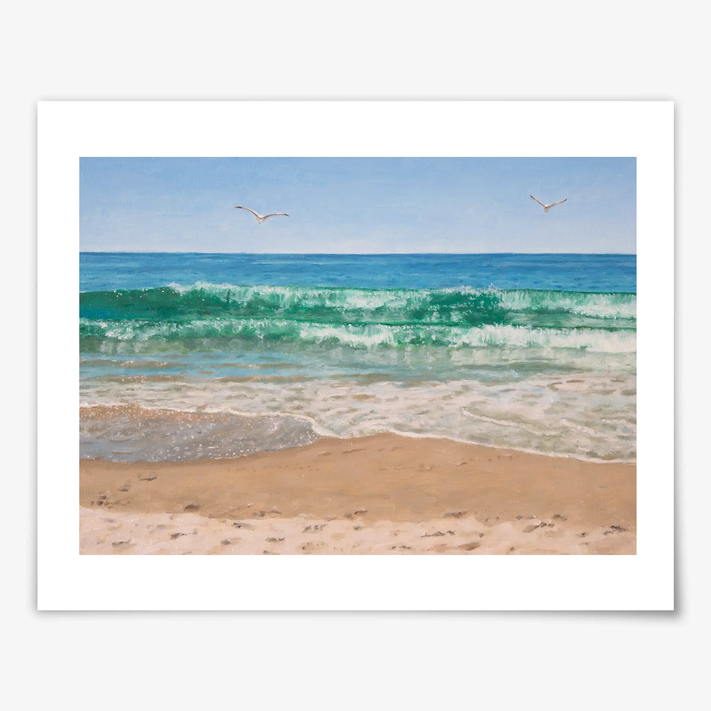 Two Waves on a Roll - Fine Art Print