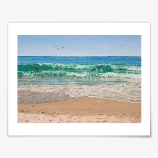 Two Waves on a Roll - Fine Art Print
